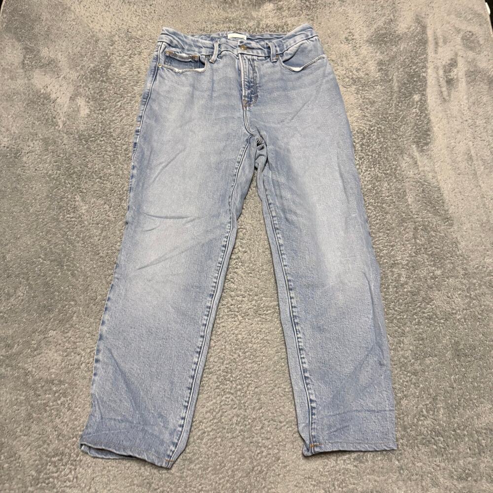Good American Jeans Womens 4 /27 (32x27) The Weekender Cuffed High Rise